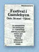 Gamlebyen festival program, front - Click to enlarge...!